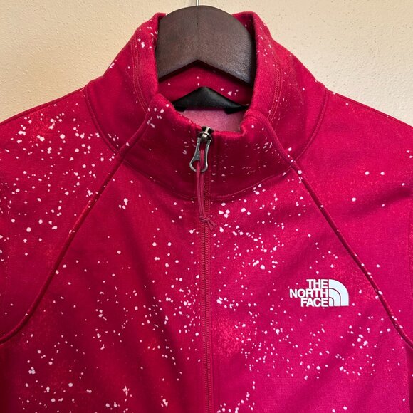 The North Face Women's Full Zip Jacket Galaxy Splatter Dark Pink Size Small - Picture 3 of 16